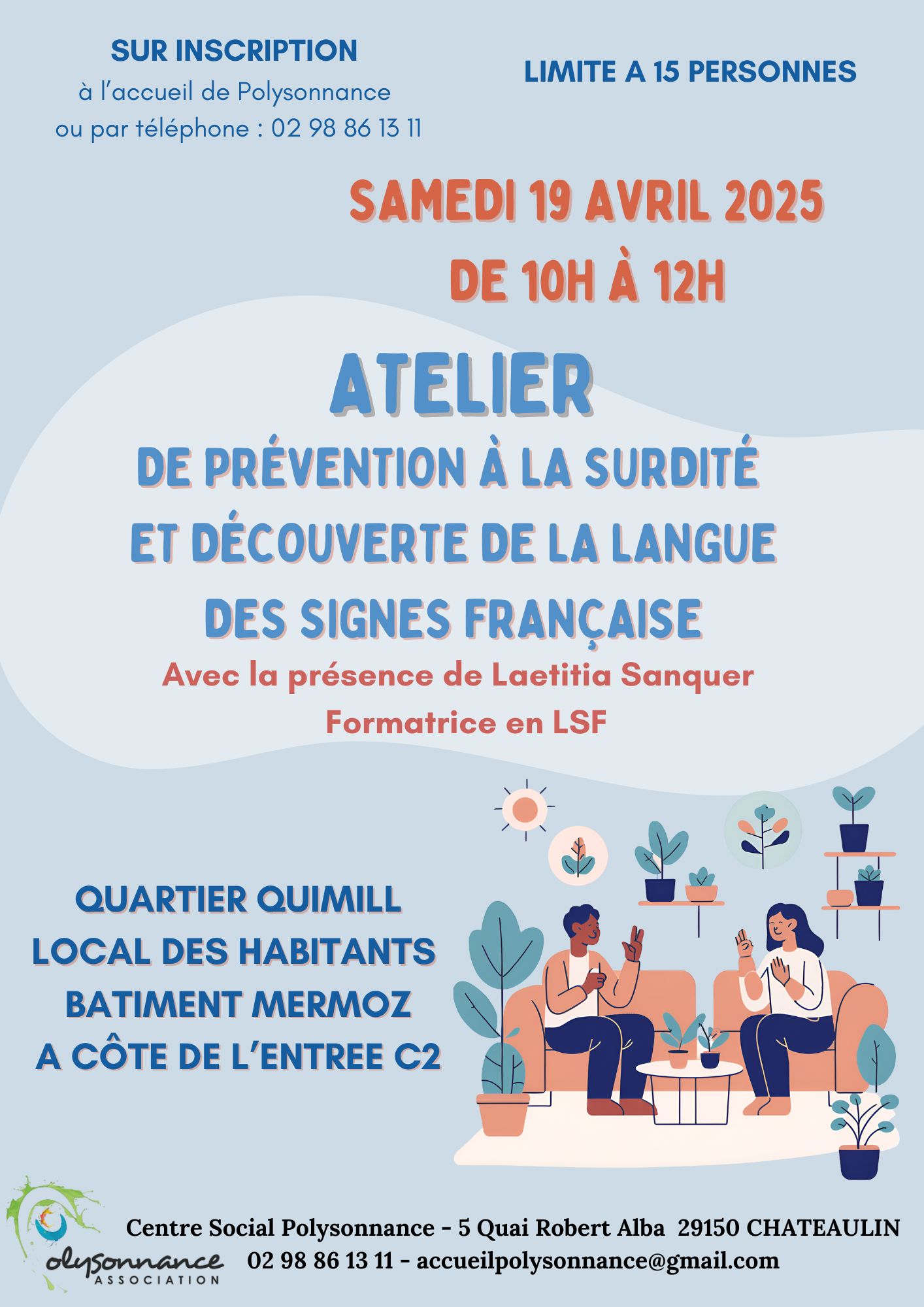 Atelier de prévention à la surdité et découverte de la Langue des Signes Française