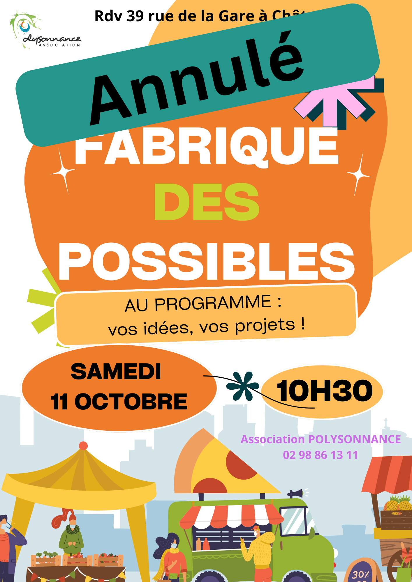 En raison du réaménagement dans nos locaux, la Fabrique des Possibles du 11 octobre 2025 est annulée. Prochain RDV: le samedi 8 novembre 2025 à 10h30