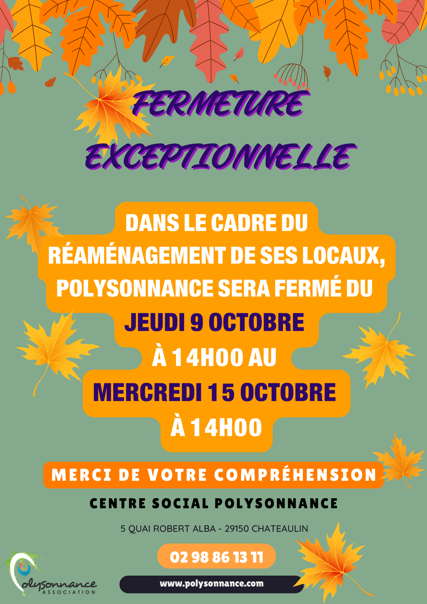 Poly regagne le quai Robert Alba! Le temps de se faire beau et hop! ouverture le mercredi 15 octobre à 14h!