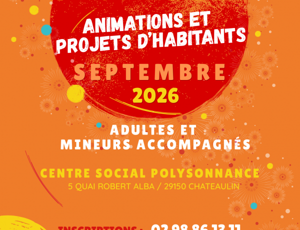 Voici le programme des sorties pour adultes et mineurs accompagnés pour la rentrée de septembre. Inscriptions à partir du 25 août à 14h à l&rsquo;accueil de Polysonnance. Info: 02 98 86 13 11. Bonnes vacances!!