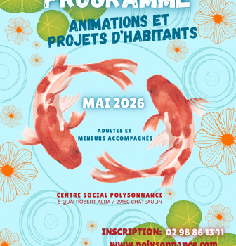 Voici le programme des animations et projets d&rsquo;habitants pour adultes et mineurs accompagnés. Pour plus d&rsquo;infos: 02 98 86 13 11