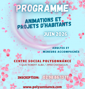 Le programme des animations et projets d&rsquo;habitants du mois de JUIN 2026 est arrivé!