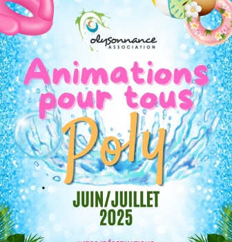 Avec l’été qui pointe son nez, voici le programme des animations pour Juin et Juillet 2025 avec Polysonnance !