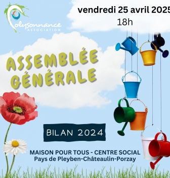 Assemblée Générale 25 avril 2025 dès 18h au 39 rue de la gare de Châteaulin