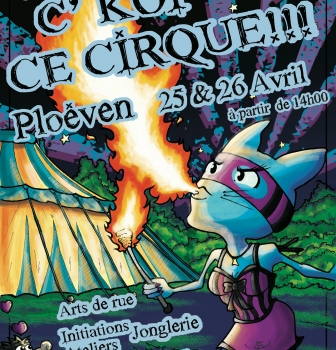 Des billets sont en vente à l&rsquo;accueil de Polysonnance pour C&rsquo;KOI CE CIRQUE au tarif de 10€ pour les adultes et 5€ pour les 3-12 ans pour tout le week-end!!!! info: 02 98 86 13 11