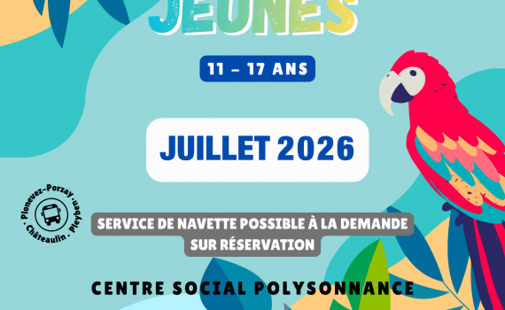 Programme Jeunes pour JUILLET 2026