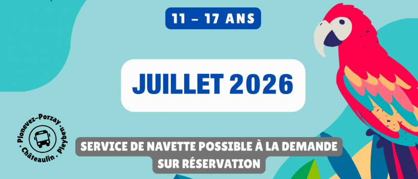 Programme Jeunes pour JUILLET 2026