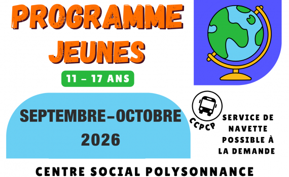 Voici le Programme Jeunes Septembre-Octobre 2026! Inscriptions au 02 98 86 13 11