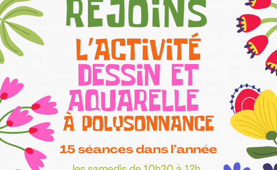 Il reste de la place pour l’activité Dessin Aquarelle pour les enfants de 8 à 12 ans! Un moment ludique et haut en couleurs! N’hésitez pas à nous contacter au 02 98 86 13 11