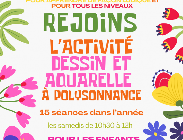 Il reste de la place pour l’activité Dessin Aquarelle pour les enfants de 8 à 12 ans! Un moment ludique et haut en couleurs! N’hésitez pas à nous contacter au 02 98 86 13 11