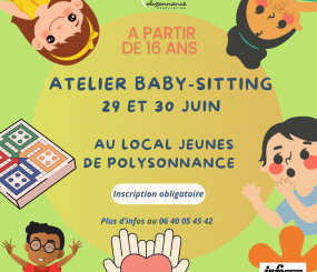 Comme chaque année, le Service Information Jeunesse propose une formation Baby-Sitting.