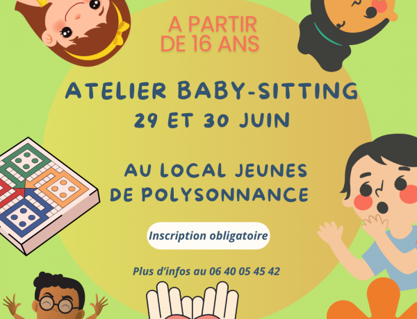 Comme chaque année, le Service Information Jeunesse propose une formation Baby-Sitting.