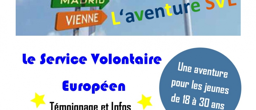 Atelier sur le Service Volontaire Européen : une aventure à vivre pour les 18-30 ans