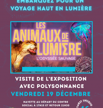Rejoignez-nous dans cette aventure lumineuse d’environ 1h30, et découvrez un monde merveilleux que vous n’oublierez jamais ! Réservation: 02 98 86 13 11