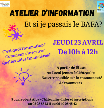Passer son BAFA accompagné par Polysonnance c&rsquo;est possible!! Toutes les infos le jeudi 23 avril de 10h à 12h.
