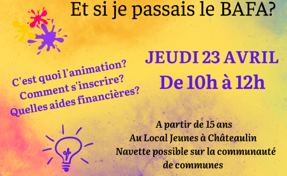 Passer son BAFA accompagné par Polysonnance c&rsquo;est possible!! Toutes les infos le jeudi 23 avril de 10h à 12h.