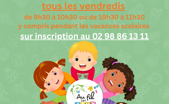 Le Bébé Ludo vous accueille AUSSI pendant les vacances scolaires! Inscription 02 98 86 13 11