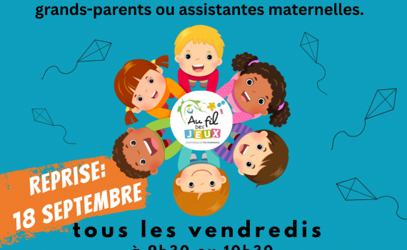 C&rsquo;est aussi la rentrée pour le Bébé Ludo le vendredi 18 septembre! Inscription et info: 02 98 86 13 11