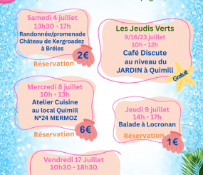 Programme Animations et Projets d&rsquo;Habitants JUILLET 2026