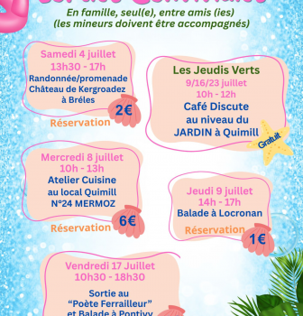 Programme Animations et Projets d&rsquo;Habitants JUILLET 2026