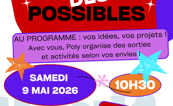 Prochaine Fabrique des Possibles le samedi 9 mai 2026 à 10h30 que l&rsquo;on pourra poursuivre par un repas partagé et une après-midi en chansons, cartes, papoteries, rigolades…ensemble!!!