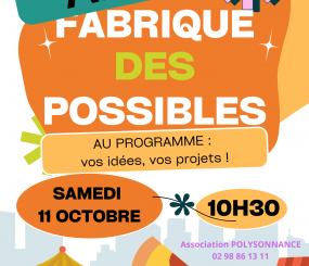 En raison du réaménagement dans nos locaux, la Fabrique des Possibles du 11 octobre 2025 est annulée. Prochain RDV: le samedi 8 novembre 2025 à 10h30