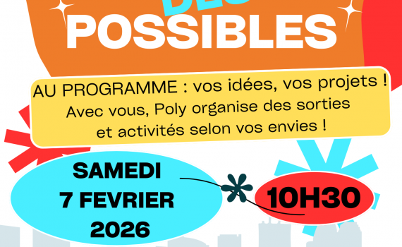 Venez imaginer le prochain programme des activités de Polysonnance ce samedi 7 février à partir de 10h30. Suivi d&rsquo;un spécial repas crêpes sur inscription au 02 98 86 13 11 jusqu&rsquo;au 5 février!!!