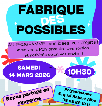 Venez participer à la création du programme des sorties à venir avec l&rsquo;équipe de Polysonnance le samedi 14 mars à 10h30. Repas partagé en chansons à l&rsquo;issue de la rencontre.