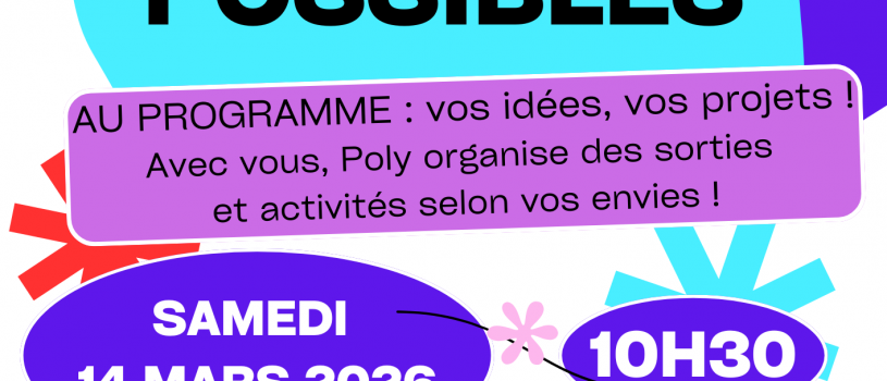 Venez participer à la création du programme des sorties à venir avec l&rsquo;équipe de Polysonnance le samedi 14 mars à 10h30. Repas partagé en chansons à l&rsquo;issue de la rencontre.
