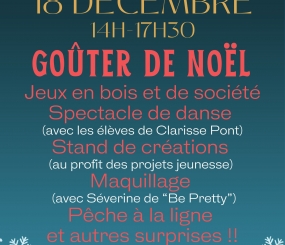 Goûter de Noël et Spectacle de Danse des élèves de Clarisse PONT le Mercredi 18 Décembre 2024