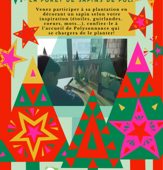 Venez planter un sapin à Poly aux heures d&rsquo;ouverture de l&rsquo;accueil pour une déco de Noël pas comme les autres mais avec les autres!!!