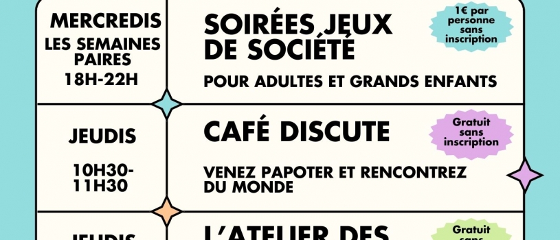 Découvrez toutes les activités du Local Habitants de Quimill!