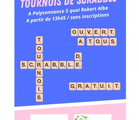 Polysonnance propose un Tournois de Scrabble