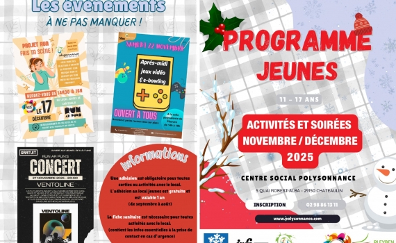 Le nouveau programme Jeunes est arrivé!!!