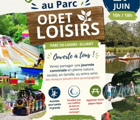 Ne manquez pas la sortie conviviale au parc de l&rsquo;Odet le SAMEDI 27 JUIN 2026, en famille, en duo ou en solo (mineurs accompagnés)!!!! Attractions en coopération et promenade en pleine nature! Que du Bonheur!!!