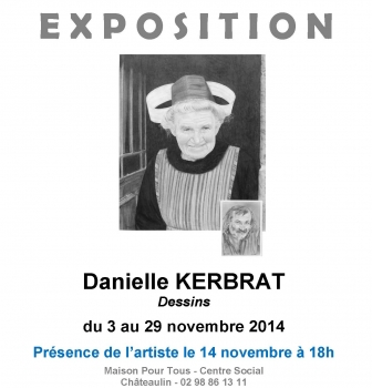 « QUAI DES ARTS » EXPOSITION de DANIELLE KERBRAT DU 3 AU 29  NOVEMBRE 2014