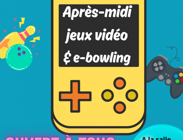 Une après-midi jeux vidéo à Ploeven le samedi 22 novembre, de 14h à 18h; ouverte à tous, débutants et confirmés, petits, grands et très grands!!!!!