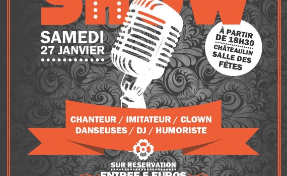 SOIREE CABARET : « LE POLYSHOW » –  SAMEDI 27 JANVIER 18H30 – SALLE DES FETES CHATEAULIN