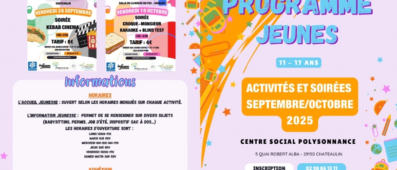 Le programme Jeunes est arrivé!