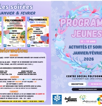 Le nouveau Programme des activités et soirées du local jeunes est arrivé!!!