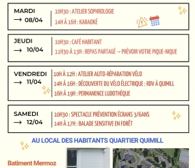 Zoom sur la semaine de portes ouvertes au local habitant à Quimill