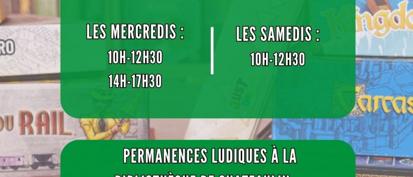 La Ludothèque revient à partir du 17 septembre 2025 au 39 rue de la Gare. Info: 02 98 86 13 11