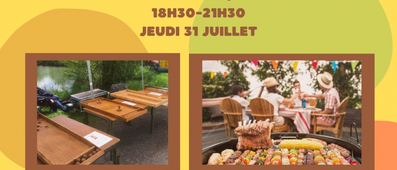Barbecue reporté au jeudi 31 juillet 2025 à 18h30 au terrain de sport entre Quimill et Rodaven, pour une soirée gourmande et ludique!! Informations: 02 98 86 13 11