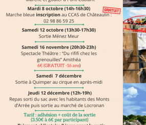 Le programme des Sorties Conviviales automne 2024 est sorti !