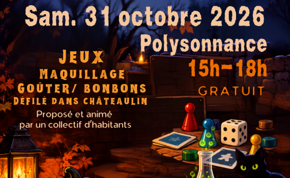 Rendez-vous pour un goûter effrayant et totalement délirant à Polysonnance le samedi 31 octobre! Venez fêter halloween de 15h à 18h, c&rsquo;est gratuit et ouvert à tous (mineurs accompagnés)!!!! Inscriptions: 02 98 86 13 11