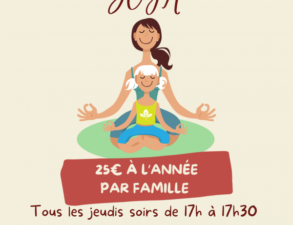 Et si on se détendait en famille? Le Yoga Enfants/Parents revient tous les jeudis à partir du 20 novembre 2025 à Polysonnance. Info et réservation au 02 98 86 13 11