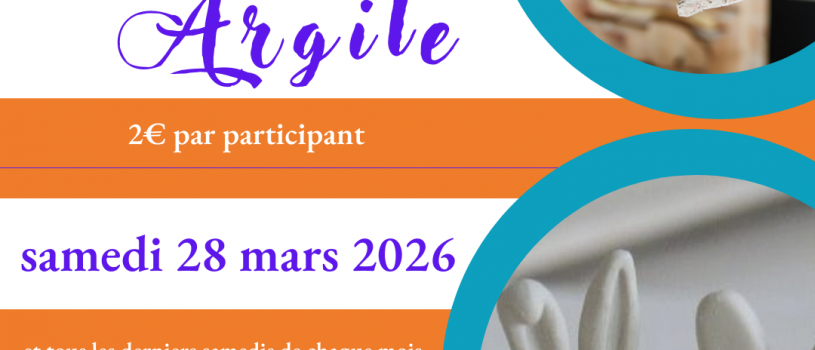 Nouveauté à Polysonnance! Atelier Enfants/Parents tous les derniers samedis du mois autour de l&rsquo;argile.