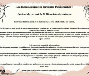 Venez parcourir Polysonnance à la découverte de son Cabinet de Curiosités spécial Halloween avec les œuvres des habitants et des élèves de l&rsquo;activité Aquarelle enfant d&rsquo;Aurélie Le Lay! Aux horaires d&rsquo;ouverture de Polysonnance! info: 02 98 86 13 11