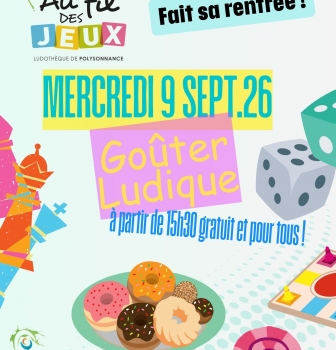 La ludothèque vous attend avec plein de surprises le mercredi 9 septembre!!!