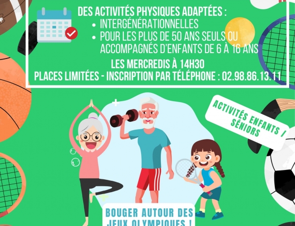 2ème cycle pour 2 défis olympiques différents adaptés à tous les physiques de plus de 55 ans. Pour toutes les infos: 02 98 86 13 11